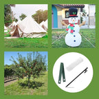 Heavy Duty Steel Tree Stake Kits Tree Stakes and Supports for Leaning Trees Tree Staking and Support Kits for Young Tree Against Bad Weather (2, 12 in)