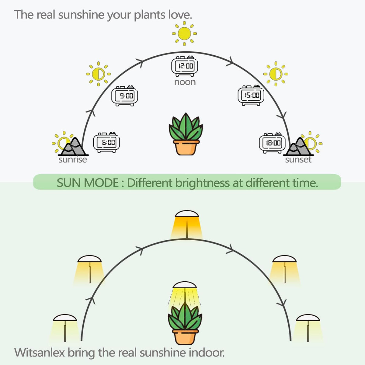 LED Grow Lights for Indoor Plants 4 Pack, Smart USB Small Full Spectrum Plant Lights with Remote, Height Adjustable, Auto On/Off Timer, Ideal for Home Decoration, Black