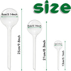 20 PCS Clear Plant Watering Globes,Plastic Self-Watering Bulbs,Self Watering Planter Insert Plant Accessories for Plants Indoor,Outdoor,Flowerpot,Home Garden(Large,Medium,Small)
