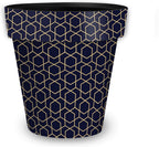 Briarwood Lane Blue Geometric Medium Planter