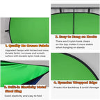 Blue Green Screen Backdrop Double Sided Collapsible Greenscreen Backdrop with Carrying Bag,Portable Pop Up Green Screen Background for Streaming Webcam, Blue & Green 59.1 * 78.7"