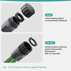 Amolok 50 FT Soaker Hose for Garden Lawn, Water Saving Sprinkler Hose