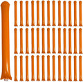 40pcs Round headTeam Spirit Boom Sticks Thunder Sticks Cheering Sticks Team Spirit Plastic Cheerleading Spirit Stick Clapper Inflatable Noise Maker Sports Supply (Orange)