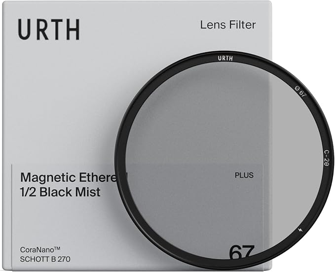 Urth 55mm Magnetic Ethereal Black Mist ½ Diffusion Lens Filter (Plus) — Cinematic Effect, 20-Layer Nano-Coated Light Dispersing Particles