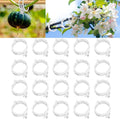 Plant Support Clips Reusable Garden Clips, Secured Plastic Plant Clips, Tomato Support Clips for String Trellis for Climbing Plants Outdoor Indoor Plant Flowers Stem Vine Fixing Clips (300, White)