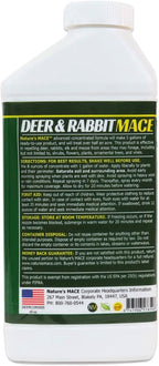 Nature’s MACE Deer and Rabbit Mace, Deer Repellent Spray, Plants, Lawns, Flowers, Gardens, Deer Repellent Spray, Keep Deer Out, Deterrent, All-Season Protection, 1 Gallon Concentrate, Treats 2 Acres