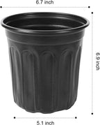 JERIA 100-Pack 1 Gallon Flexible Plant Nursery Pots with 100Pcs Plant Labels,Thickened Soft Plastic Seedling Pots,Seed Starting Pot Flower Plant Container for Succulents，Seedlings