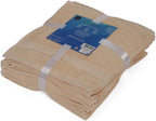 Casa Lino Face Towels & Body Wash Cloths for Showering - 100% Cotton Wash Cloths for Bathroom - Highly Absorbent & Quick Drying Washcloth Set - Cotton Washcloths 24 Pack (12" x 12") - (Linen Brown)