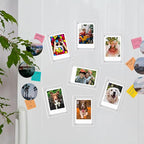 Magnetic Refrigerator Mini Picture Frames, 2.36x3.54 Acrylic Magnetic Clear Photo Frames, 2x3 Mini Film Picture Compatible with Instax/Polaroid Camera for Fridge/Locker/Wall, 6 Pack