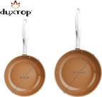 duxtop Ceramic Nonstick Frying Pan 8" Stir Fry Pan Skillet with Stainless Steel Handle, PFAS Free, Dishwasher & Oven Safe, All Stovetops & Induction Compatible