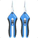 Fondwell 6.5" Garden Shears Trim Scissors: 2 Pack of Pruning Shears for Gardening - Ultra Sharp Garden Clippers with Straight Blades
