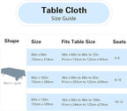 6 Pack White Table Cloth Rectangle Table 60 x 84 Inch Tablecloths for 6 Foot Rectangle Tables. Stain and Winkle Resistant Polyester Washable WhiteTable Cloths for Parties Wedding Dining