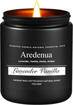 Lavender Vanilla Candle | Candle Gifts, Soy Candles for Home Scented, Aromatherapy Gifts for Women Men - 7oz Scented Candles for Home, 50 Hours Burn Time, Perfect for Relaxing Home Fragrance