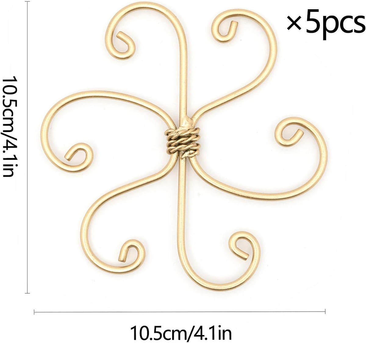 5PCS Monstera Plant Support System 4.1IN - Durable Hook Stem Supports for Healthy Growth, Stabilizer for Leaves and Turtle Shells, Easy-to-Use Indoor Plant Care, Ideal Present for Plant Lovers