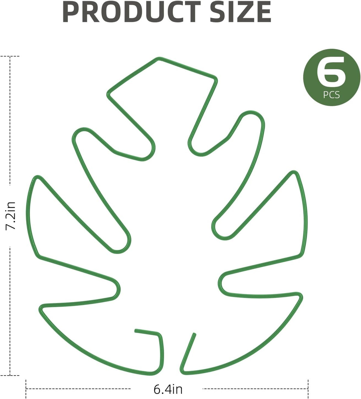 6PCS Iron Monstera Plant Support, Uniquely Designed Indoor Plant Accessories, Stable Plant Support Stakes for Indoor Plant, Turtle Shell Bamboo Clamp Set for Thriving Growth