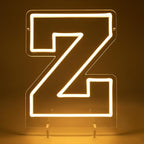 Light Up Letters Z, Led Marquee Letter Lights Neon Sign, 13.9" Height Decorative Lighted Alphabet Number, Battery/USB Powered Led Letters Lights for Wedding, Birthday, Party, Christmas or Home Decor