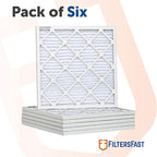 Filters Fast 14x36x1 Air Filter Merv 11, 1" AC Furnace Air Filters, Made in the USA, Actual Size 13.75" x 35.75" x 0.75", 6 Pack