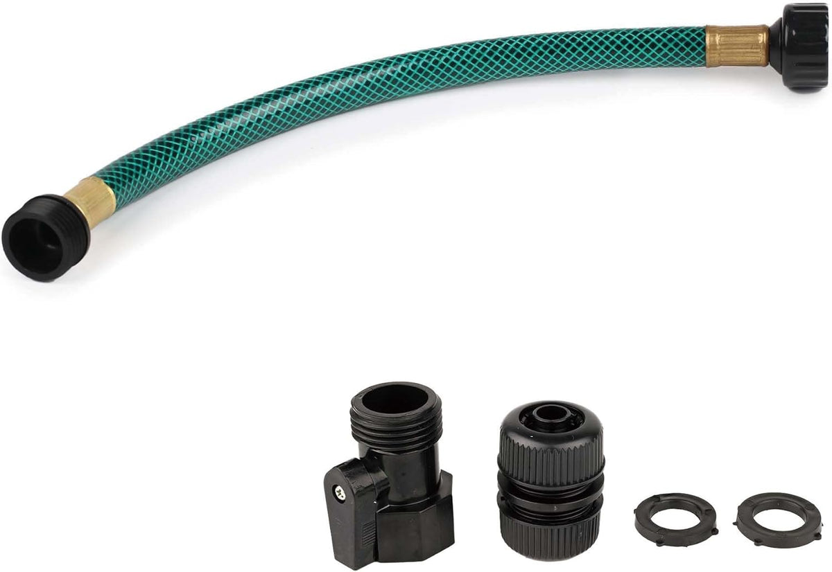 Garden Hose Leakproof for Gardener: 1/2” PVC Water Hoses with GHT Fittings - 1 FT No Kink and Flexible for Outdoor