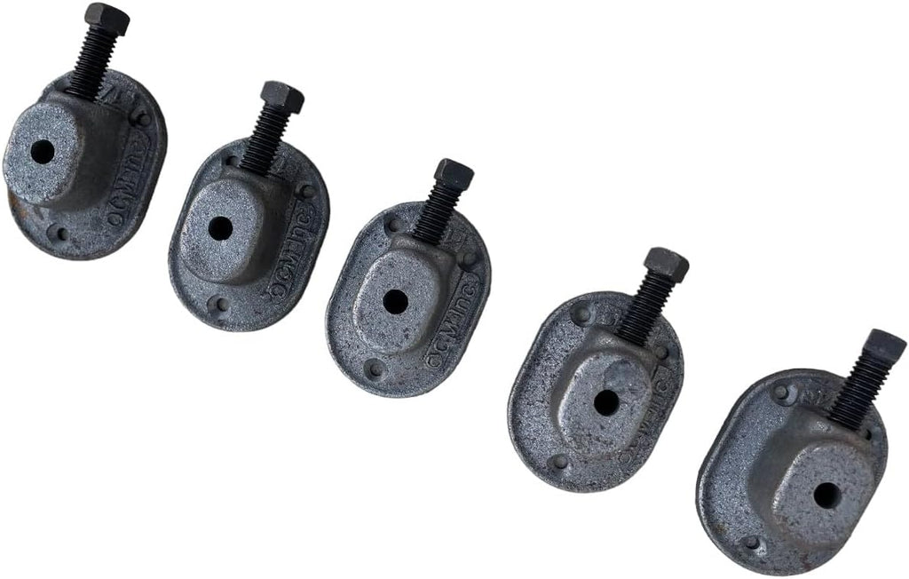 Sandbaggy Heavy Duty 1/4" Pencil Rod Clamp - Reusable Concrete Formwork Clamps - Cast Malleable Iron - Construction Grade Strength & Safety (Heavy Duty, 10, Count)