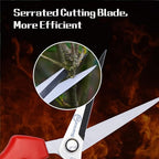 Sanung 2 PACK Straight Stainless Steel Pruning Shears, Hand Pruner Garden Trimmer Scissors with PVC Handle Safety Lock, Ideal for Gardening, Tree Trimming