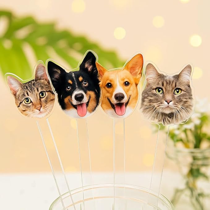 Personalized 50 Pcs Double-Sided Wedding Pet Stir Sticks, Custom Dog Cat Stir Stick, Acrylic Cocktail Stirrers, Wedding Drink Stirrers, Decor Birthday, Retirement, Bachelorette Parties