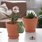 Cute Climbing Tortoise Flower Pot Hugger Figurines Resin Hanging Turtle Statue Planter Pot Decorations for Home Garden Fence Balcony Patio Lawn Yard Ornaments