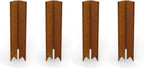 Cor-Ten Steel Landscape Edging Connector Clip with Rust Patina Finish, Pre-Rusted Cor-Ten Connector Clip, 8 in