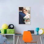 wall26 Framed Custom Canvas Wall Art for Living Room, Bedroom Canvas Prints for Home Decoration Ready to Hang - 16"x24", White Frame