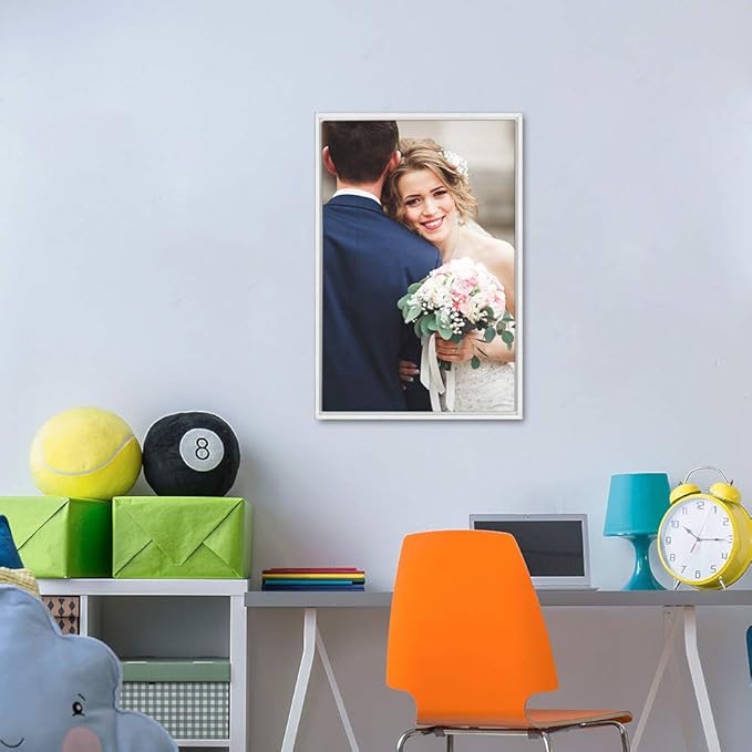 wall26 Framed Custom Canvas Wall Art for Living Room, Bedroom Canvas Prints for Home Decoration Ready to Hang - 16"x24", White Frame