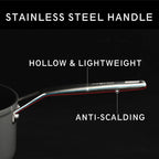 MSMK 1.5 Quart Saucepan with lid, Burnt also Non stick, Induction, Scratch-resistant, Small Cooking Pot