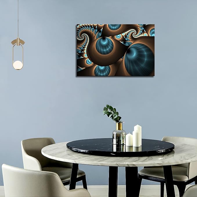 First Wall Art - Abstract Blue Brown Like Several Holes Wall Art Painting The Picture Print On Canvas Abstract Pictures for Home Decor Decoration Gift