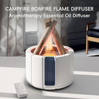 Campfire Flame Fire Diffuser, Bonfire Aromatherapy Essential Oil Diffuser, 250ml Wood Cool Mist Humidifier for Home,Bedroom,Office, Remote Control, Auto Shut-Off, Night Light, Gift (Black)