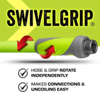 Flexzilla Garden Lead-in Hose with SwivelGrip, 5/8 in. x 3 ft., Lightweight All-Weather Water Hose, Durable and Flexible, Leak-Free Connections