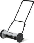 16" Push Reel Lawn Mower – Manual 5-Blade Hand Mower with Adjustable 3-Position Cutting Height (0.5"–1.75") – Lightweight, Eco-Friendly, Steel Blades – 2-Year Warranty