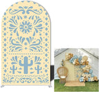 Mexico Theme Arch Stand Covers Fiesta Wedding Party Elastic Fabric Background Birthday Baptismx Baby Shower Decor Props (120x220cm(W48''H86''),G-3743)