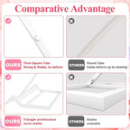 Asee'm 7.2FT White Wedding Arch Round Backdrop Stand Large Circle Metal Floral Balloon Frame for Party Anniversary Birthday Graduation Valentine Ceremony Decorations