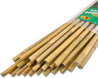 25pcs 1/2" D Thicker Heavy Duty Bamboo Stakes, 4FT Plant Stakes, Natural Garden Stakes for Tomato, Bean, Flowers,Trees Potted and Climbing Plant Support