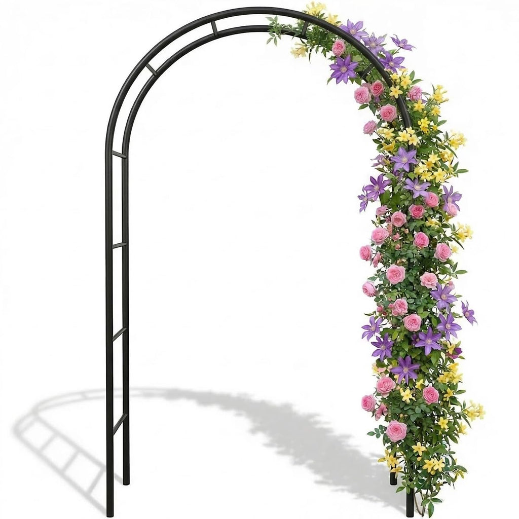 Thick Metal Garden Arch Rust-Proof Heavy Duty for Climbing Vines & Wedding