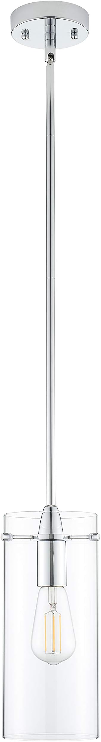 Chrome Pendant Lights Kitchen Island - Large Clear Glass Pendant Light Fixture