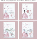 PONATIA 50 PCS Vellum Jackets for 5x7 Invitations - 135GSM Pink Girl Vellum Jacket Sleeves - Butterfly Quinceanera Invitations Wraps for XV Anos