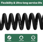 150 ft Garden Hose, 5/8 in Heavy Duty Water Hose, Flexible and Durable, Lightweight Rubber Hybrid Hose, Leak-Free Connections, Male to Female Fittings, BT150B, Black