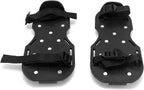 QWORK Gunite Spiked Shoes With 3/4” Short Spikes Perfect For Epoxy Floor, Overlays, Cover Installation, Green Color (Pair)