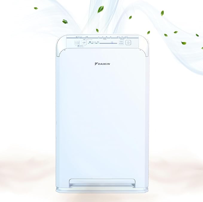 Daikin MCB50YSAU Room Air Purifier for Home, HEPA, Activated Carbon, Pre-Filter and UVC LED Light, Zero Ozone Product, CARB Certified, 10.5 x 10.5 x 19.5 in