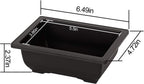 KINJOEK 25 PCS 6.5 Inch Plastic Bonsai Training Pots, Rectangular Plant Bonsai Tree Pot, Starter Flower Succulent Growing Seedling Pot Container Planter for Garden Indoor Home Decorative