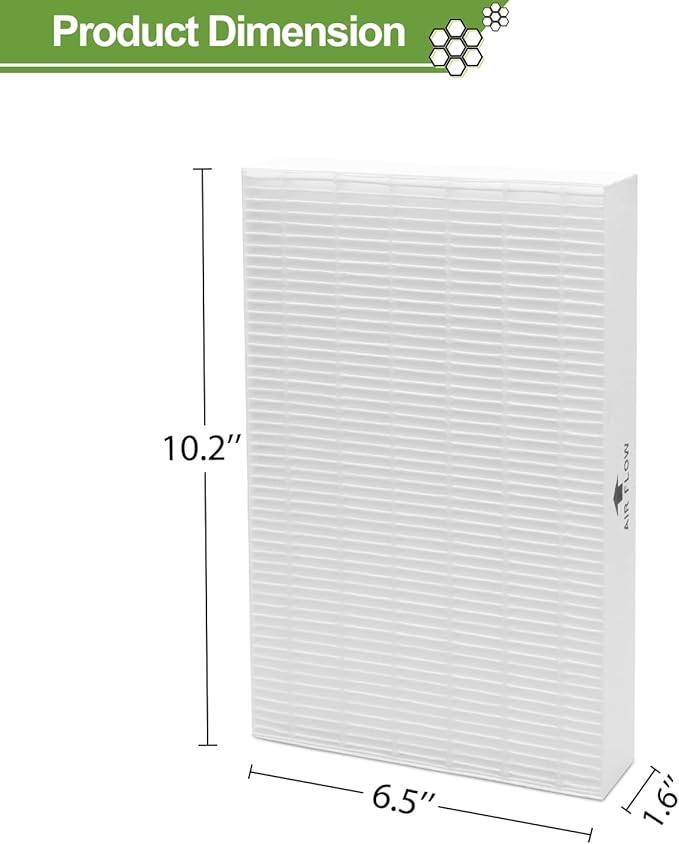 Smilyan 9 Pack Hpa300 HEPA Replacement Filter R for Honeywell HPA300 HPA200 HPA100 HPA090 Series Air Purifier, Compared to HRF-R3 HRF-R2 HRF-R1