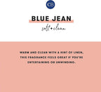 Capri Blue Mercury Iridescent Scented Candles for Home - Long Lasting Decorative Jar Luxury Candles - Gifts for Women & Men - Soy Wax Blend - Blue Jean (28 oz)