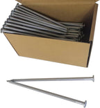 Metal Stakes, 8 Inch 50Pcs Galvanized Landscape Spikes,Garden Nails for Turf,Weed Barriers,Tent and More (50)