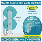 EasyPro DKSW30 Diffused Air De-Icing System for Shallow Water - up to 30' Dock
