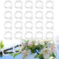 Plant Support Clips, Reusable Garden Clips Plant Holder Clips, Plastic Tomato Vine Grape Clips for String Trellis Plant Clips for Climbing Plants Support Outdoor Indoor Gardening Supplies (100, White)
