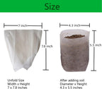 gardtree Plant Nursery Bags 7” x 7.87” 150PCS, Non-Woven Biodegradable Plant Grow Bags Fabric Seedling Starter Pots for Vegetable Flower Fruit Saplings Tree, Home Garden Supply